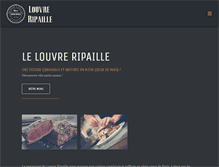 Tablet Screenshot of louvre-ripaille.com